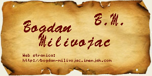 Bogdan Milivojac vizit kartica